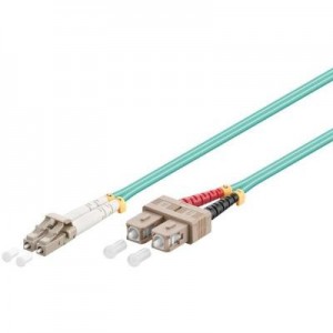 Microconnect fiber optic kabel: LC/PC-SC/PC 0.5m 50/125 OM3