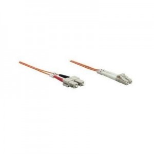 Intellinet fiber optic kabel: LC/SC, 50/125 µm, 1 m, Orange