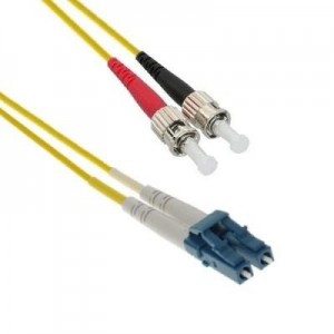 EECONN fiber optic kabel: Glasvezel Patchkabel, 9/125 (OS1), LC - ST, Duplex, 5m