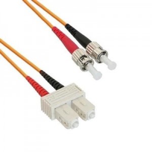 EECONN fiber optic kabel: Glasvezel Patchkabel, 62.5/125 (OM1), SC - ST, Duplex, 10m