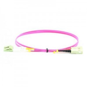 Microconnect fiber optic kabel: LC/UPC-SC/UPC, 50/125 OM4, 3m, Erica Violet