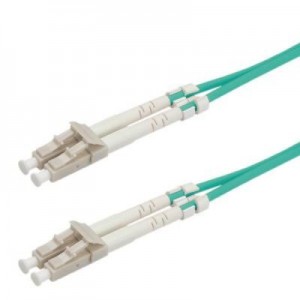 Secomp fiber optic kabel: F.O. kabel 50/125µm, LC/LC, OM3, turkoois 1m