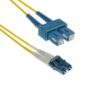 EECONN fiber optic kabel: Glasvezel Patchkabel, Singlemode 9/125 (OS1), LC - SC, Duplex 1.8mm, Mantel: LSZH, Kleur: .....