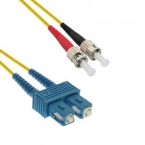 EECONN fiber optic kabel: Glasvezel Patchkabel, Singlemode 9/125 (OS1), SC - ST, Duplex 3.0mm, Mantel: LSZH, Kleur: .....