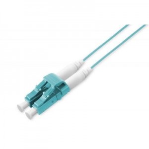 Digitus fiber optic kabel: LC - LC, OM3, LSOH, MMF, Duplex, 1.2 mm, 10m