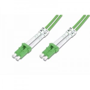 Digitus fiber optic kabel: Fiber Optic Patch Cord, LC to LC Multimode, OM5, 50/125 µ, Duplex Lengte 2 m