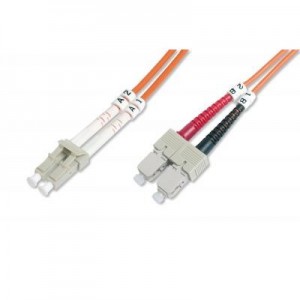 Digitus fiber optic kabel: Professional Fiber Optic Multimode Patch Cord, LC / SC