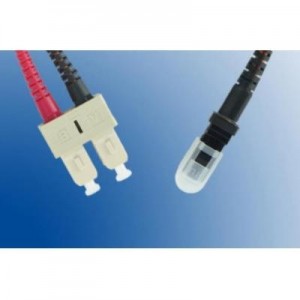 Microconnect fiber optic kabel: MTRJ/UPC-SC/UPC, 50/125µm, OM4, 25m
