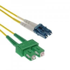 EECONN fiber optic kabel: Glasvezel Patchkabel, Singlemode 9/125 (OS1), SC/APC - LC, Duplex 1.8mm, Mantel: LSZH, Kleur: .....