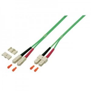 EFB Elektronik fiber optic kabel: Duplex Jumper SC-SC 50/125µ, OM5, 3.0mm