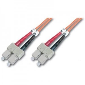 Digitus fiber optic kabel: Fiber Optic Patch Cord, Duplex, SC/SC MultiMode, OM1, 62.5/125µ", 2.0m