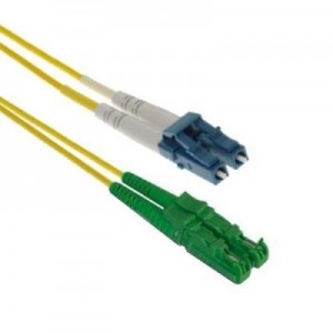 EECONN fiber optic kabel: Glasvezel Patchkabel, Singlemode 9/125 (OS1), E2000/APC - LC, Duplex 1.8mm, Mantel: LSZH, .....