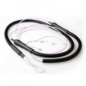 Advanced Cable Technology fiber optic kabel: 20 meter Multimode 50/125 OM4 fiber tight buffer kabel 4 voudig met LC .....