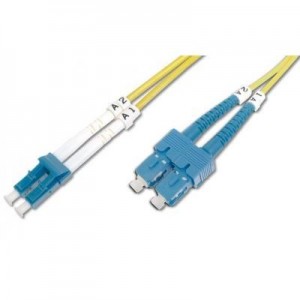 ASSMANN Electronic fiber optic kabel: Fiber Optic Patch Cord, SC (APC) to LC (APC), Singlemode 09/125 µ, Duplex, 7m