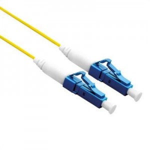 ROLINE fiber optic kabel: Fibre Optic Jumper Cable 9/125µm, OS2, LC/LC, UPC, simplex, LSOH, yellow, 0.5 m