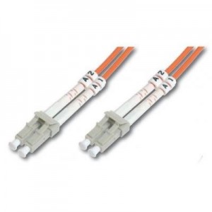 Digitus fiber optic kabel: Fiber Optic Patch Cord, Duplex, LC/LC MultiMode, OM1, 62.5/125µ", 1.0m