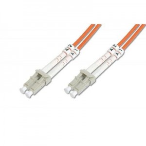 Digitus fiber optic kabel: Fiber Optic Multimode Patch Cord, LC / LC, 3m