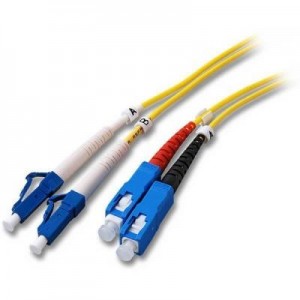EFB Elektronik fiber optic kabel: Duplex Jumper LC-SC 9/125µ, OS2