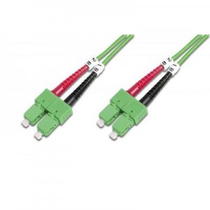 Digitus fiber optic kabel: Fiber Optic Patch Cord, SC to SC Multimode, OM5, 50/125 µ, Duplex Length 3m