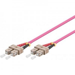 Microconnect fiber optic kabel: SC/UPC-SC/UPC 5m 50/125 OM4