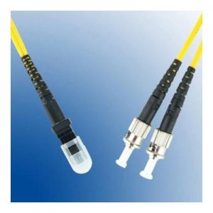 Microconnect fiber optic kabel: MTRJ/UPC-ST/UPC 20m 9/125 OS2 SM Duplex LSZH OD: 2mm, 0.3db