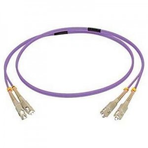 C2G fiber optic kabel: 5M SC/SC OM4 LSZH VEZELPATCH - PAARS