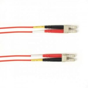 Black Box fiber optic kabel: LC-LC, LSZH, Red, OM3, Multimode, 3 m