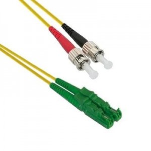 EECONN fiber optic kabel: Glasvezel Patchkabel, Singlemode 9/125 (OS1), E2000/APC - ST, Duplex 3.0mm, Mantel: LSZH, .....