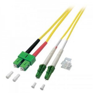 EFB Elektronik fiber optic kabel: Duplex Jumper LC/APC-SC/APC 8° 9/125µ, OS2