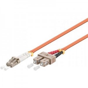 Microconnect fiber optic kabel: LC/UPC-SC/UPC 0.5m 50/125 OM2