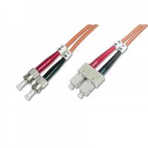 Digitus fiber optic kabel: Professional Fiber Optic Multimode Patch Cord, ST / SC