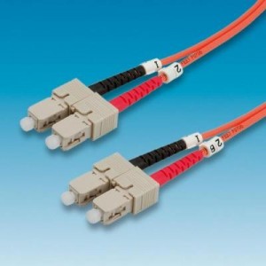 ROLINE fiber optic kabel: Fibre Optic Jumper Cable 62.5/125µm SC/SC, orange 3 m