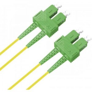 Microconnect fiber optic kabel: SC/APC-SC/APC 0.5m 9/125 OS2