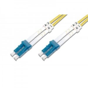 Digitus fiber optic kabel: Fiber Optic Patch Cord LC (APC) naar LC (APC), Singlemode 09/125 μ, Duplex, Lengte 7m