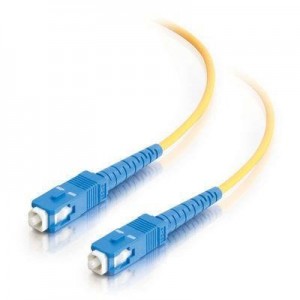 C2G fiber optic kabel: 30m SC-SC 9/125 OS1 Duplex Singlemode PVC Fibre Optic Cable (LSZH) - Yellow
