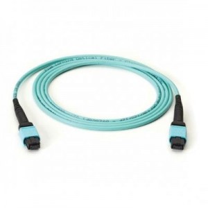 Black Box fiber optic kabel: OM3 Fiber Optic Trunk Cable, MTP® MPO-Style, 12-Fiber, Plenum, Straight-Pinned, Key .....