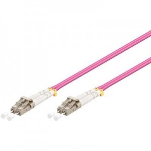 Goobay fiber optic kabel: Fiber optical network cable LC-LC OM4 (laser optimized), 1m