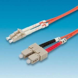 ROLINE fiber optic kabel: fibre kabel 62,5/125µm LC/SC, oranje 0,5m