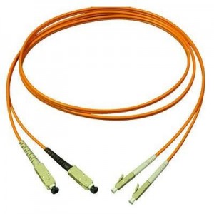 PeakOptical fiber optic kabel: SC/LC MM 15m splx