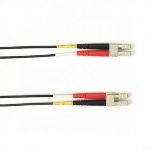 Black Box fiber optic kabel: 2 Meter Duplex Fiber Optic Patch Cable, Multimode, 50 Micron, OM3, OFNR, Plenum, LCLC, .....