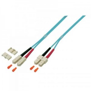 EFB Elektronik fiber optic kabel: Duplex Jumper SC - SC, 50/125µ, 3m, OM4, LSZH