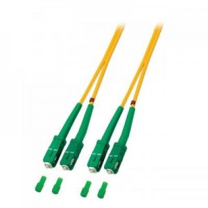 EFB Elektronik fiber optic kabel: Duplex Jumper SC/APC-SC/APC, 9/125µ, OS2