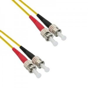 EECONN fiber optic kabel: Glasvezel Patchkabel, 9/125 (OS1), ST - ST, Duplex, 30m