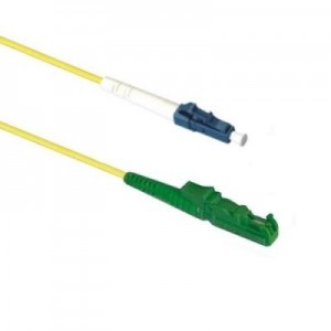 EECONN fiber optic kabel: Glasvezel Patchkabel, 9/125 (OS1), E2000/APC - LC, Simplex, 0.5m