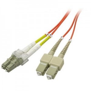 PeakOptical fiber optic kabel: SC/LC, Duplex, MM, 1m, 50um/OM2