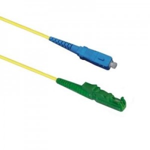 EECONN fiber optic kabel: Glasvezel Patchkabel, 9/125 (OS1), E2000/APC - SC, Simplex, 25m