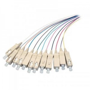 EFB Elektronik fiber optic kabel: Fiber Pigtail Set, 12-colour, SC