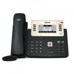 Yealink IP telefoon: 9.2964 cm (3.66") , 240 x 120, LCD, Ethernet, USB 2.0, RJ9 x 2, RJ12 x 2 - Zwart, Goud