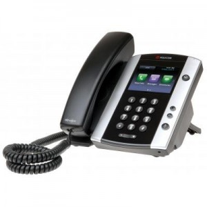 Polycom IP telefoon: VVX500 Business Media Phone (PoE) - Zwart, Zilver