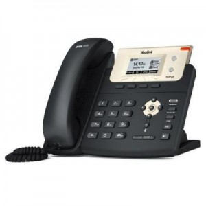 Yealink IP telefoon: 132 x 64 pixel LCD Backlight, Fast Ethernet, PoE, 2 SIP accounts, Wall mountable - Zwart